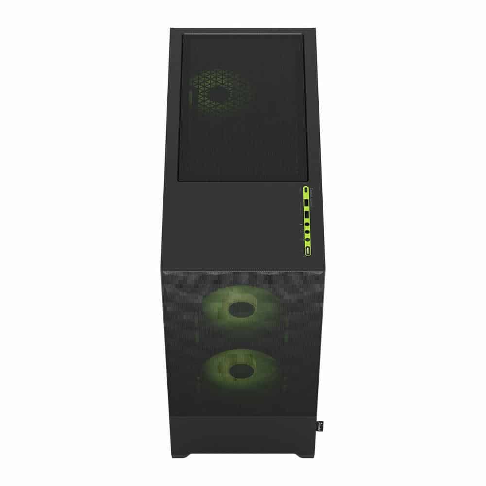 (image for) Fractal Pop Air RGB Green Core Mid Tower Tempered Glass PC Case
